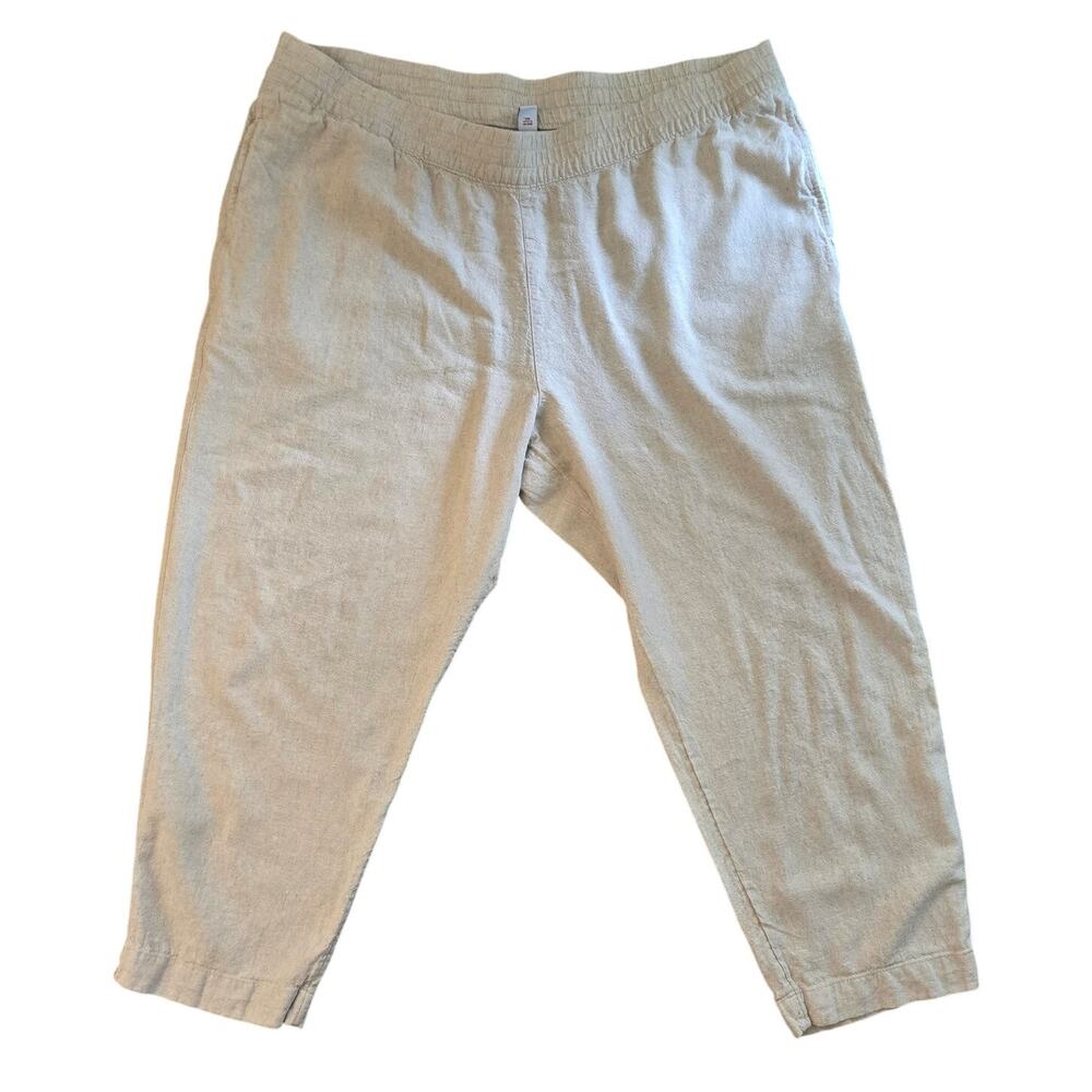 Old Navy Linen blend High-rise pull on pants XXL